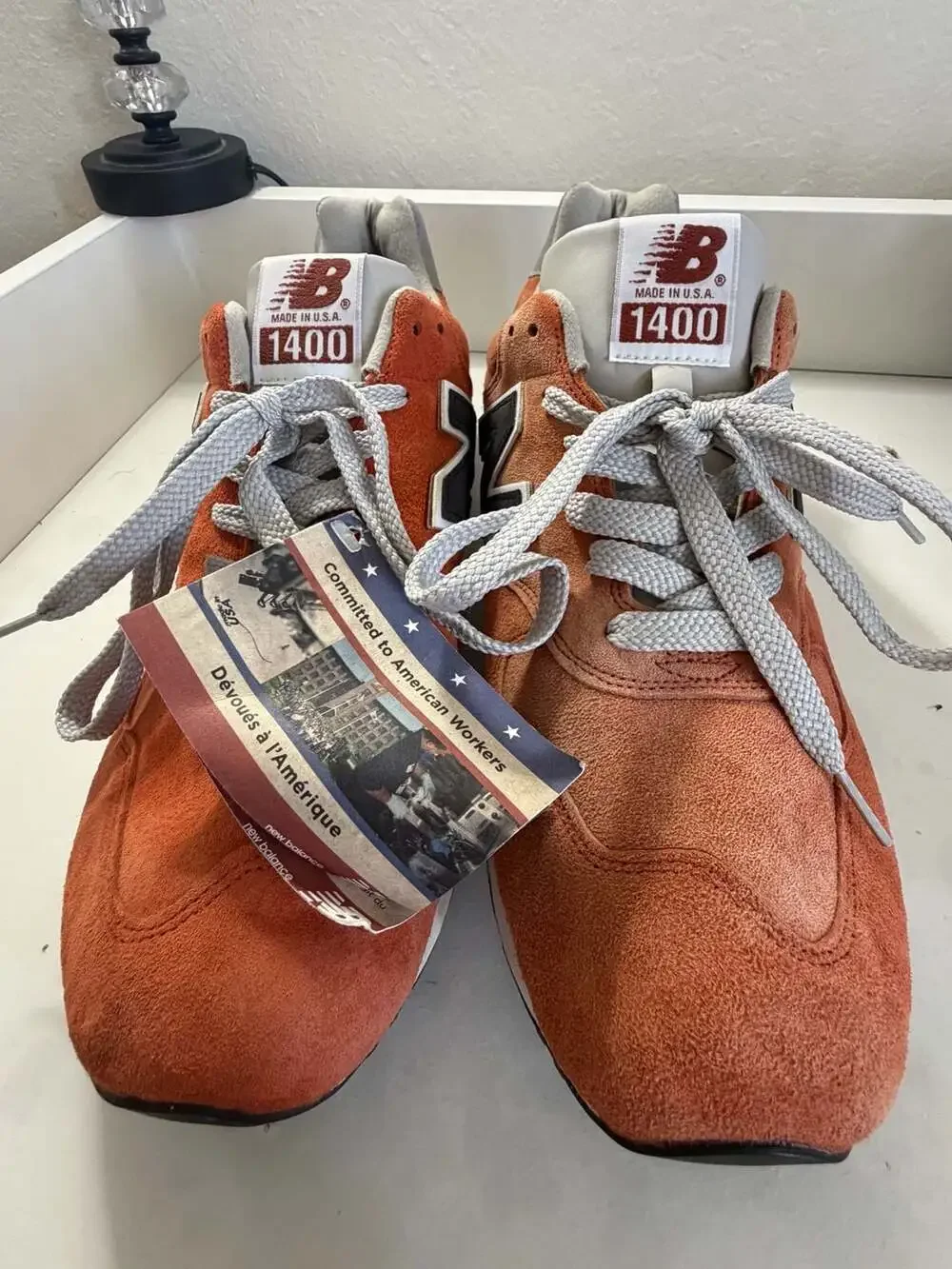 J.Crew x New Balance 1400 Made in USA 'Rusted Orange' Sneakers